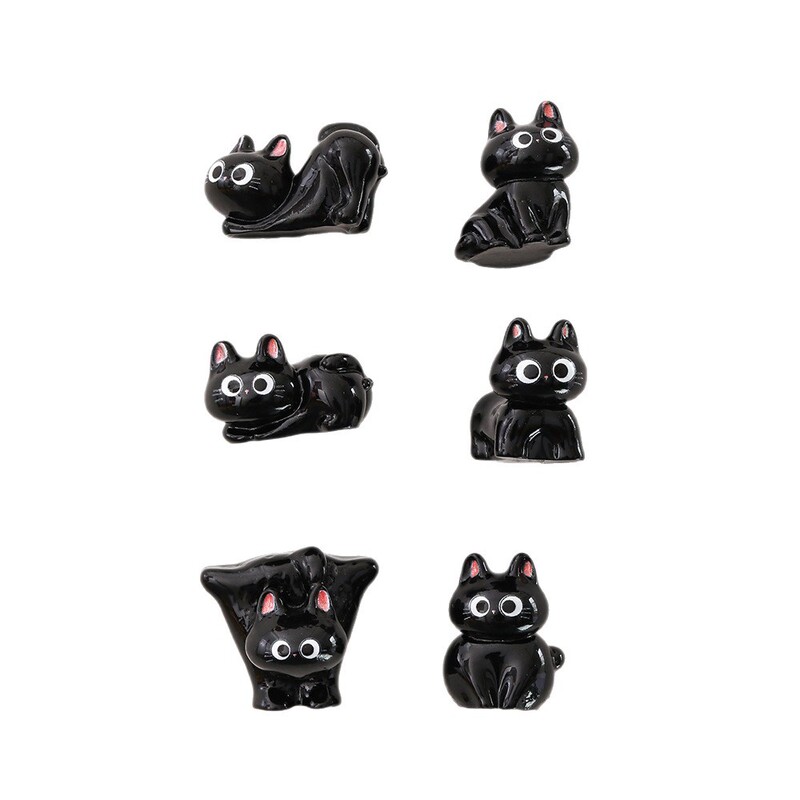 卡通可爱猫咪冰箱贴ins高颜值磁吸立体迷你宠物萌猫小摆件磁力贴|undefined