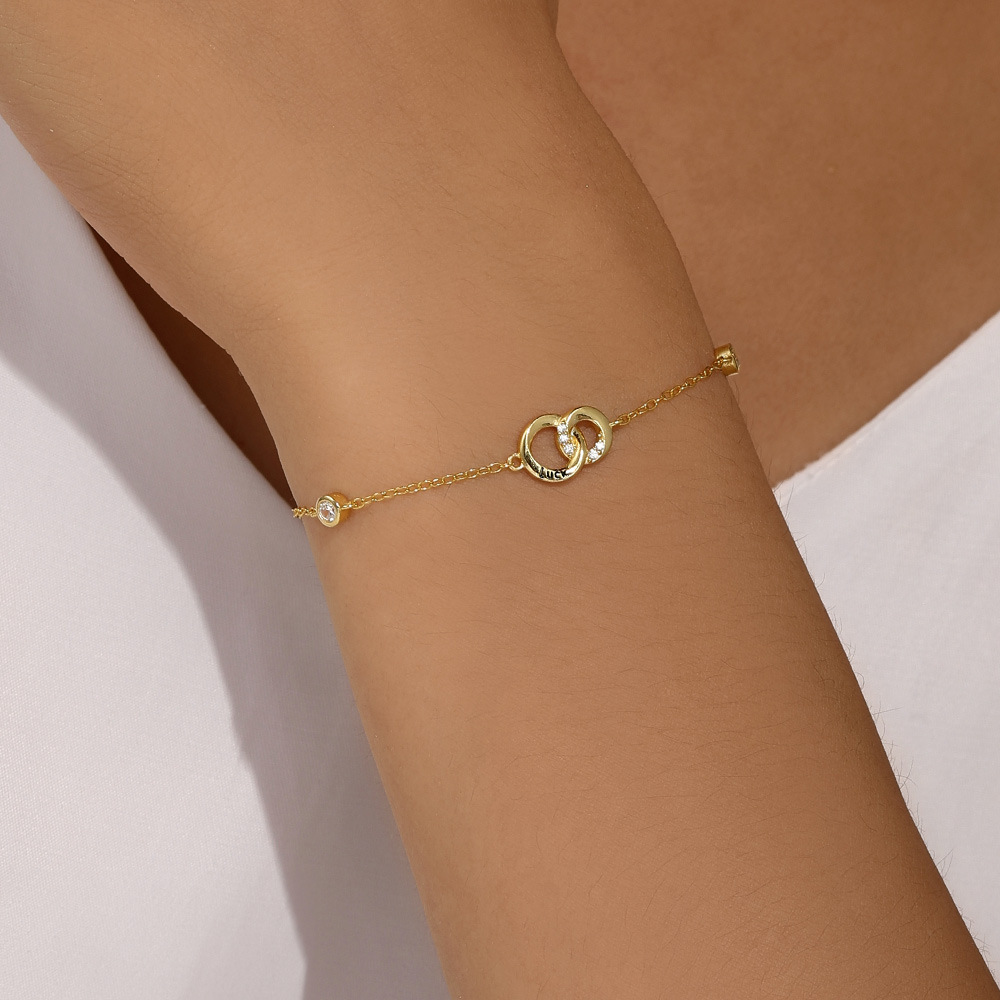 Bracelets Classification 925 sterling silver Chain Material 1 Piece Quantity Daily Occasion 925 Sterling Silver Material Circle Pattern 925 Sterling Silver Bracelets Simple Style