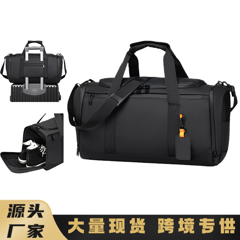 Bolsa de viaje de película transfronteriza gran capacidad de separación seca y húmeda bolsa deportiva de fitness personalizada bolsa de yoga bolso de mano mochila