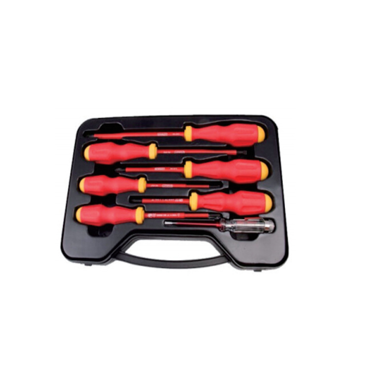 6件套绝缘螺丝批套装附赠电笔一支 弈远批量供应电工检修工具