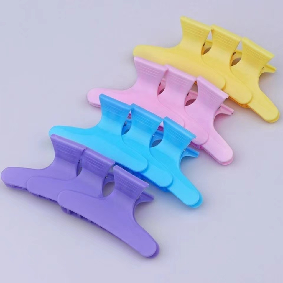 DIY clip de mariposa de plástico corte de pelo clip de partición de cabello clip de cabello largo clip de cabello casero clip de cabello rizado