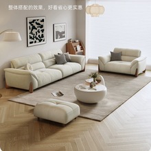 i！意式极简现代客厅小户型沙发轻奢科技布沙发网红直排猫抓布艺