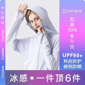 upf50+专业防晒衣女2023夏季新款薄款外套防紫外线透气冰丝防晒服