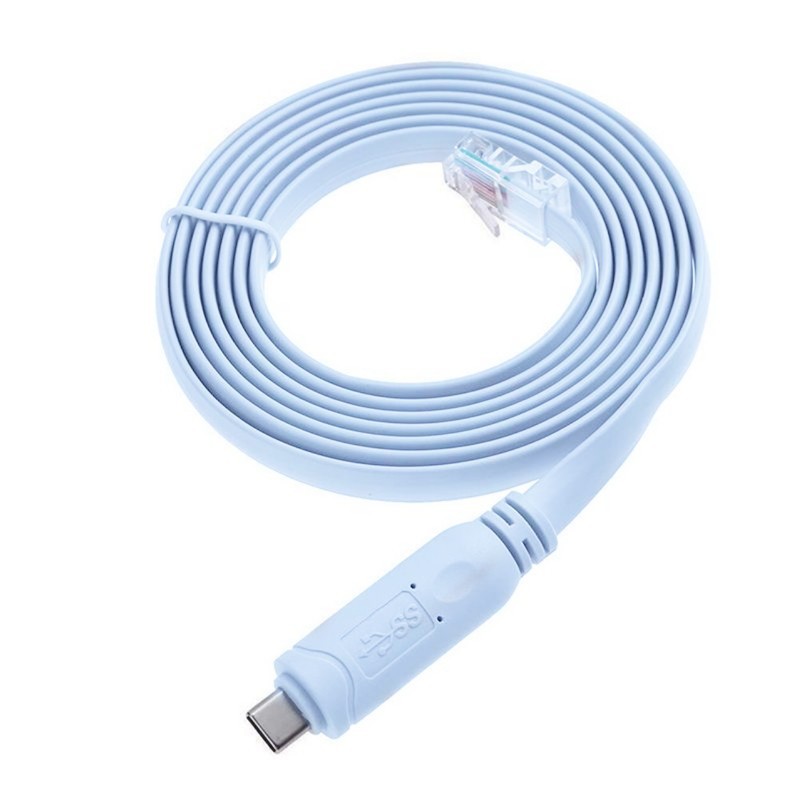 1.8米TYPE-C转RJ45 Console线RS232 用于思科路由器串口线调试线