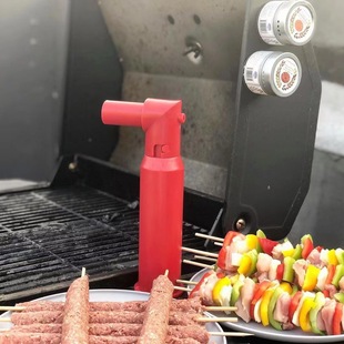 easy kabo foreign trade barbecue skewers grinding tool sleeve sausage DIY skewers tool B kitchen creative hot dog sausage punch