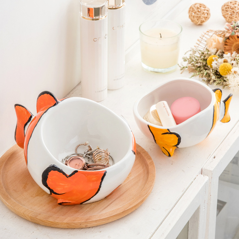 Zapatero de cerámica puerta Entrada entrada clave caja de almacenamiento decoración sala de control remoto bandeja decorativa