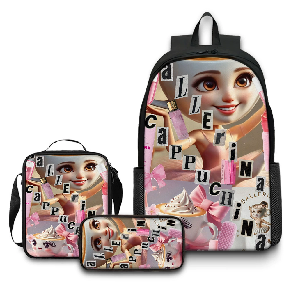 (Cross-border trading), children's backpack, capacious set, 3 piece set