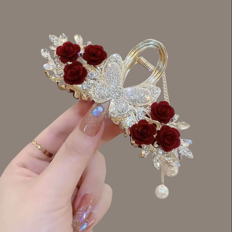 풀 다이아몬드 나비 플록 로즈