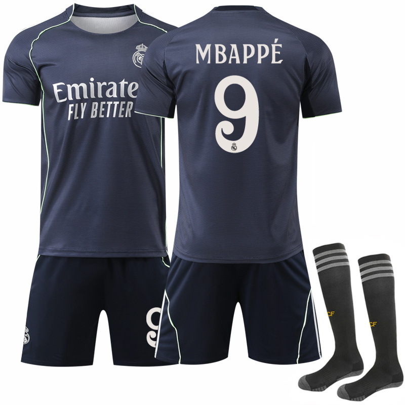 2526 Football Clothes suit Jersey 5 Bellingham 7 Vinicus Ronaldo New Real Madrid Away 9 Mbappe