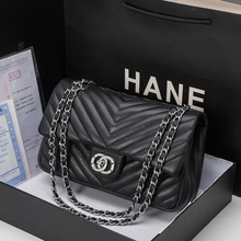 真皮女包高级感CF菱格链条腋下包经典款时尚百搭单肩包气质斜挎包