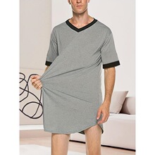 R 46310 Color Blocking Spliced Short Sleeve T-Shirt ײɫƴ��