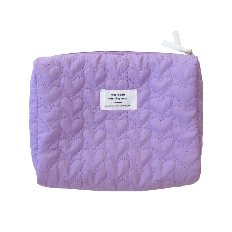 MAYO CONEJO bolsa de almacenamiento de amor acolchada transfronteriza bolsa de cosméticos de gran capacidad bolsa de embrague bolsa de lavado portátil para mujer