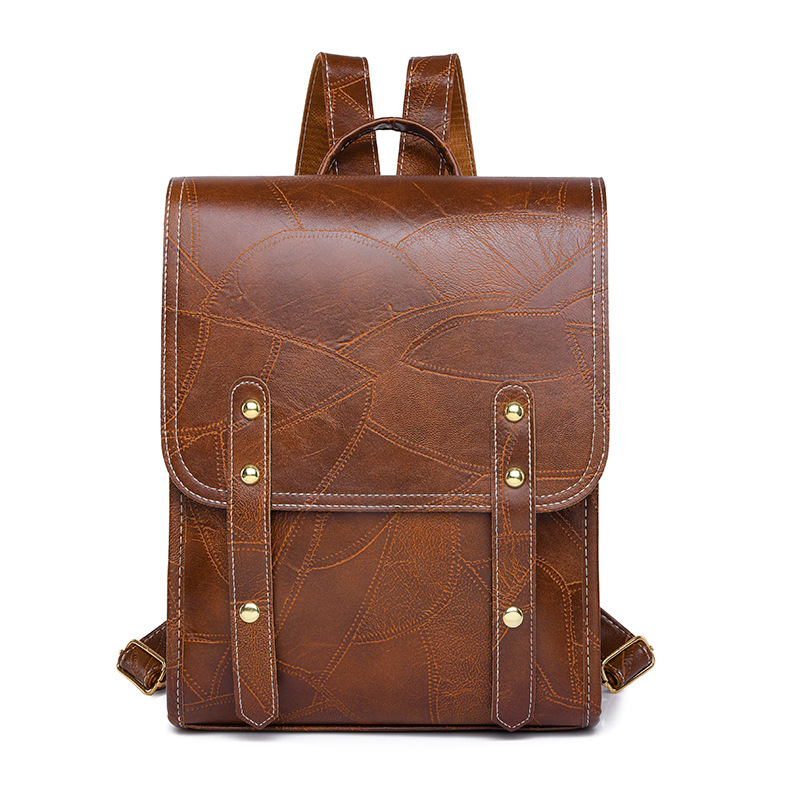 Transfronterizo 2024 nueva mochila retro casual para mujer estudiante universitario mochila antirrobo mochila simple para computadora al por mayor