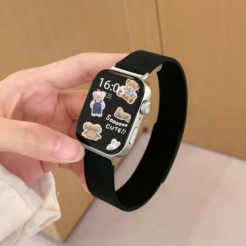 适用于小米手环9/8pro表带新款荔枝纹软磁吸红米watch4/5运动表带|undefined
