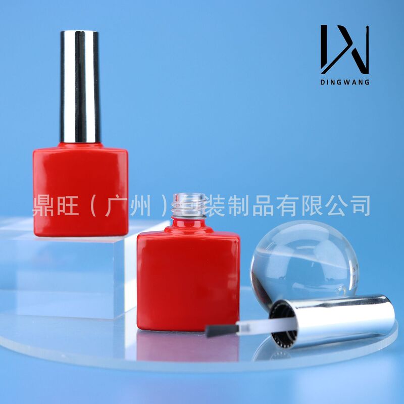Factory Direct Hair 12ml Nail Polish Empty Bottle Manicure Empty Bottle Refill Bottle 15ml Nail Polish Glass Empty Bottle