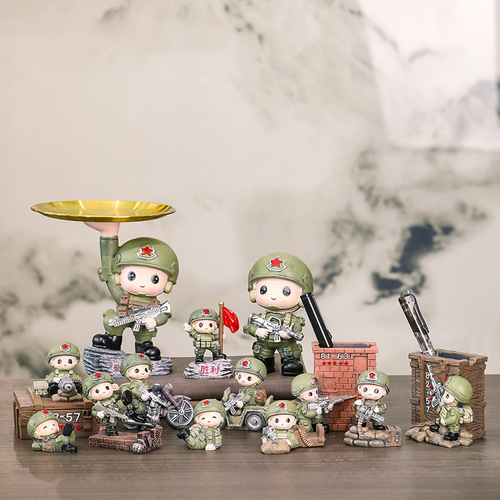 Factory direct supply of home furnishings, special forces cartoon dolls, new dolls, resin crafts, creative decorations