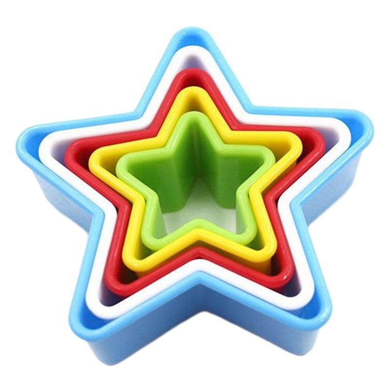 Fabricante en stock suministro de molde de pastel de plástico de múltiples piezas de galleta molde redondo de corte de galletas herramientas para hornear