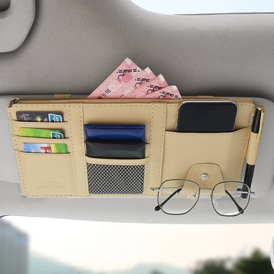 Card Holder, Storage Bag, Document – Multimediya və saxlama aksesuarları - beige-with-zipper
