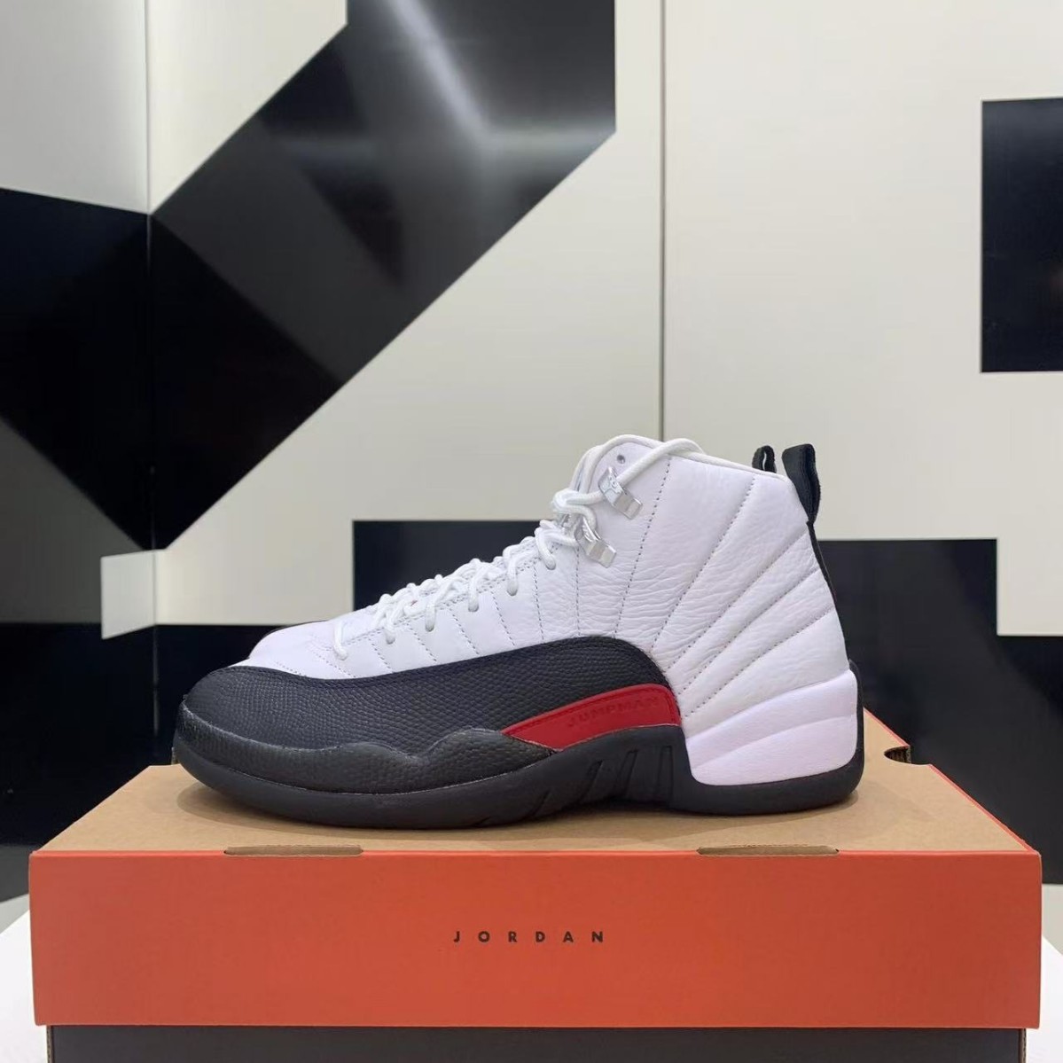 莆田鞋纯原AJ12代 Retro男女篮球鞋高帮法国蓝2016复刻头层真碳乔