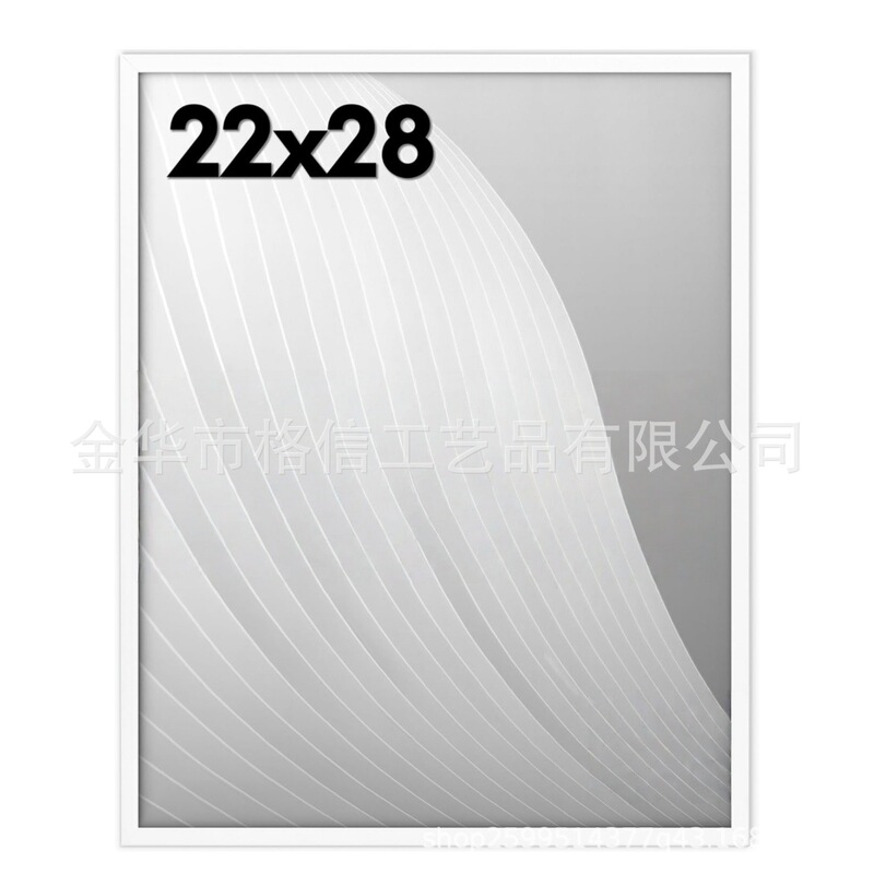 Best-selling entrance decoration picture frame 22×28 white square photo frame store advertising poster wall-mounted display frame