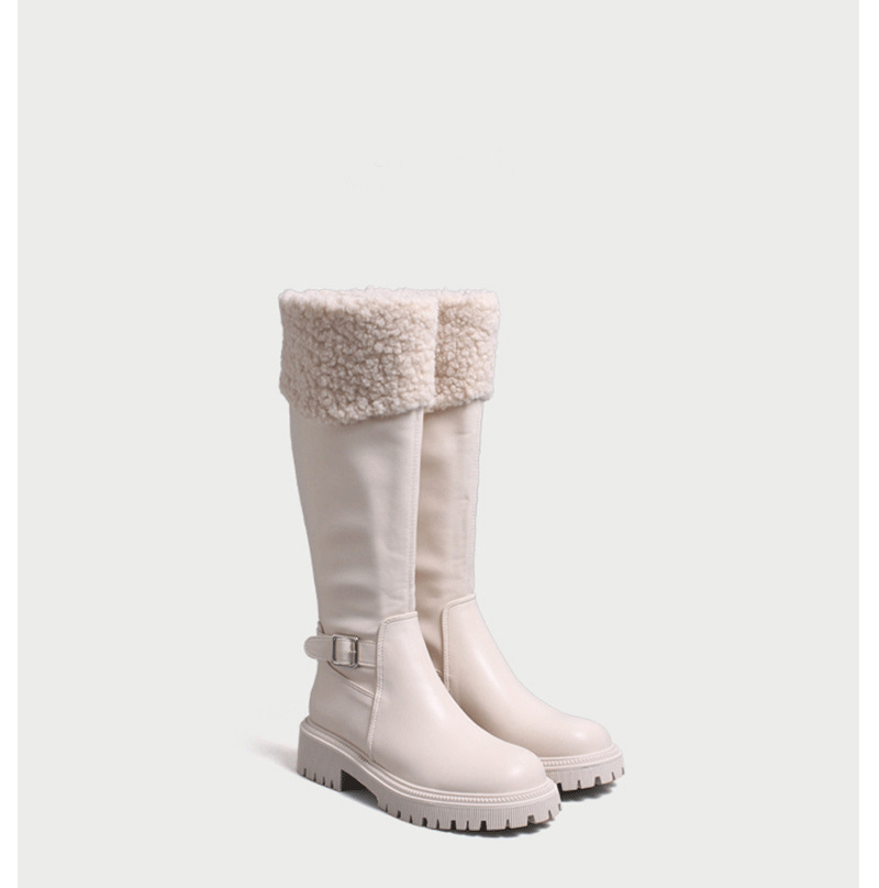 화이트 가죽 두꺼운 벨벳 HD701-20