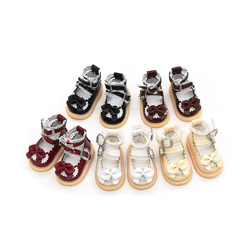 bjd shoes 6 points baby shoes 1/4 points BJD leather shoes 30cm joint bar bi doll clothes changing accessories