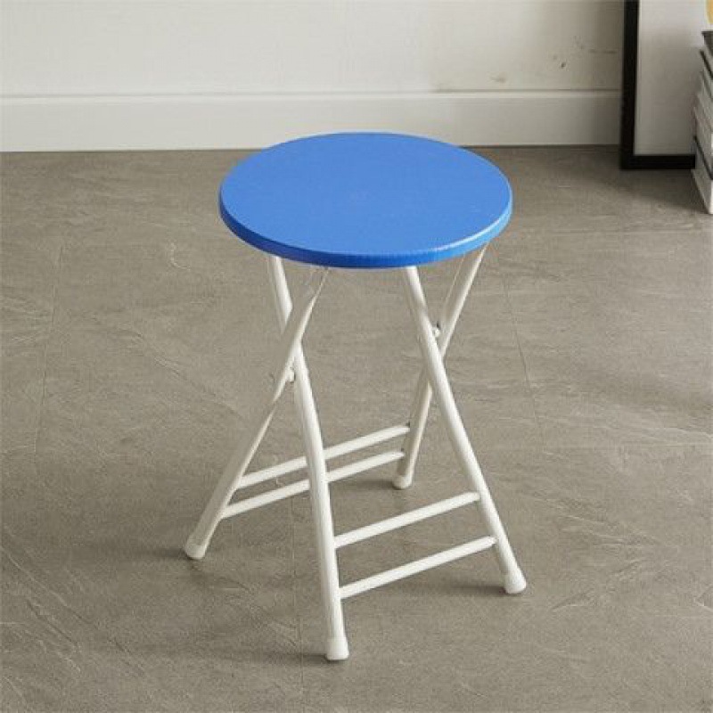 Taburete plegable silla de comedor doméstica taburete silla de respaldo silla de entrenamiento silla de dormitorio de estudiantes silla de computadora simple taburete redondo plegable