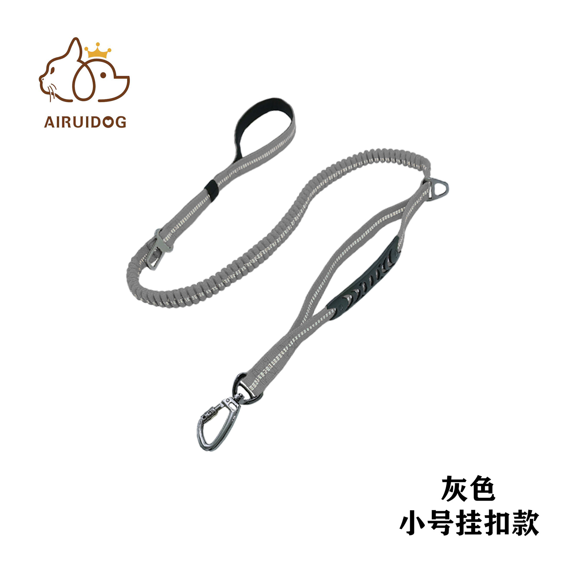 Gris-pequeña hebilla colgante