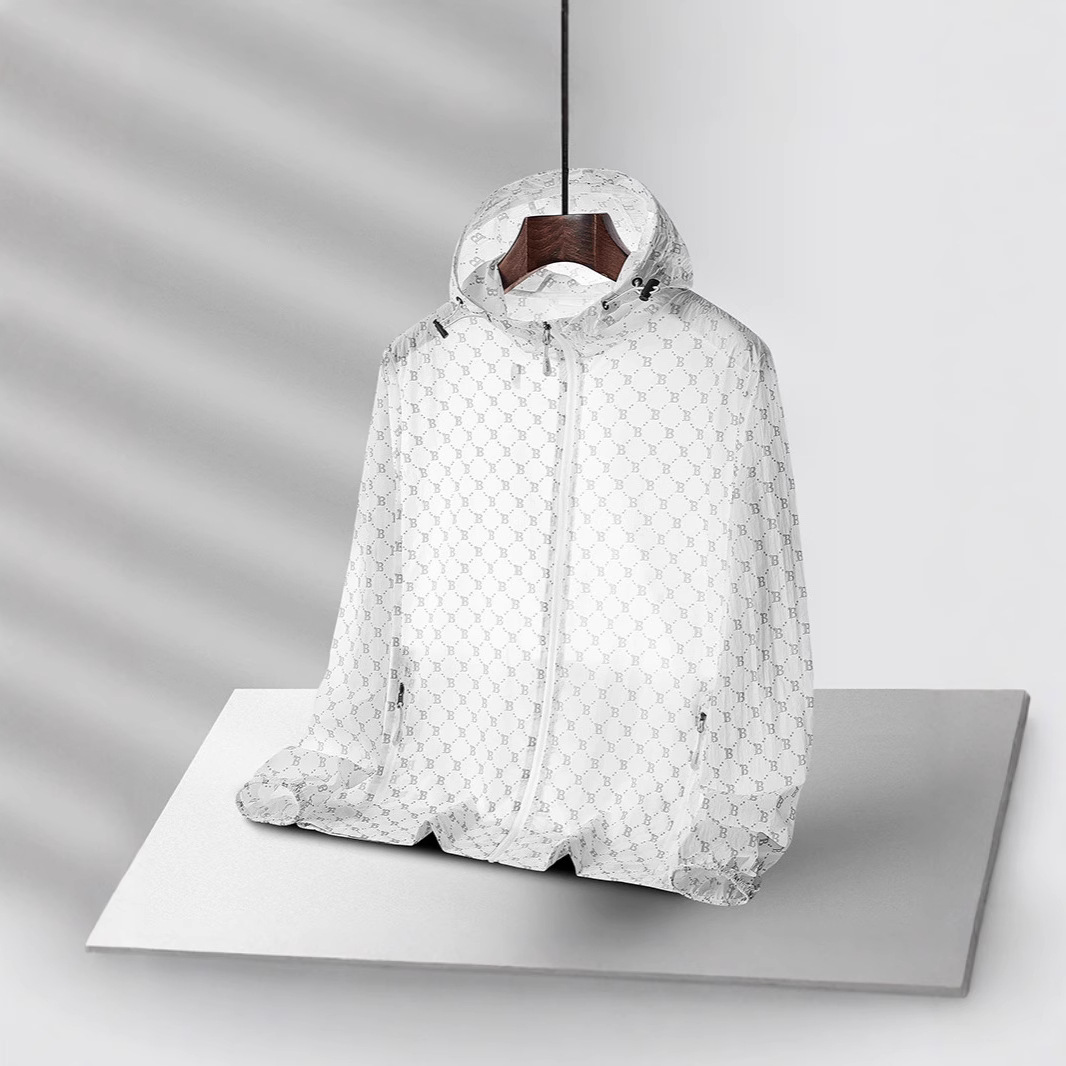 Men's Sun Protection Clothing Summer New Ice Silk Breathable Lightweight Skin Clothing Coat Outdoor Fishing Quick-drying Sun Protection Clothing Fashion