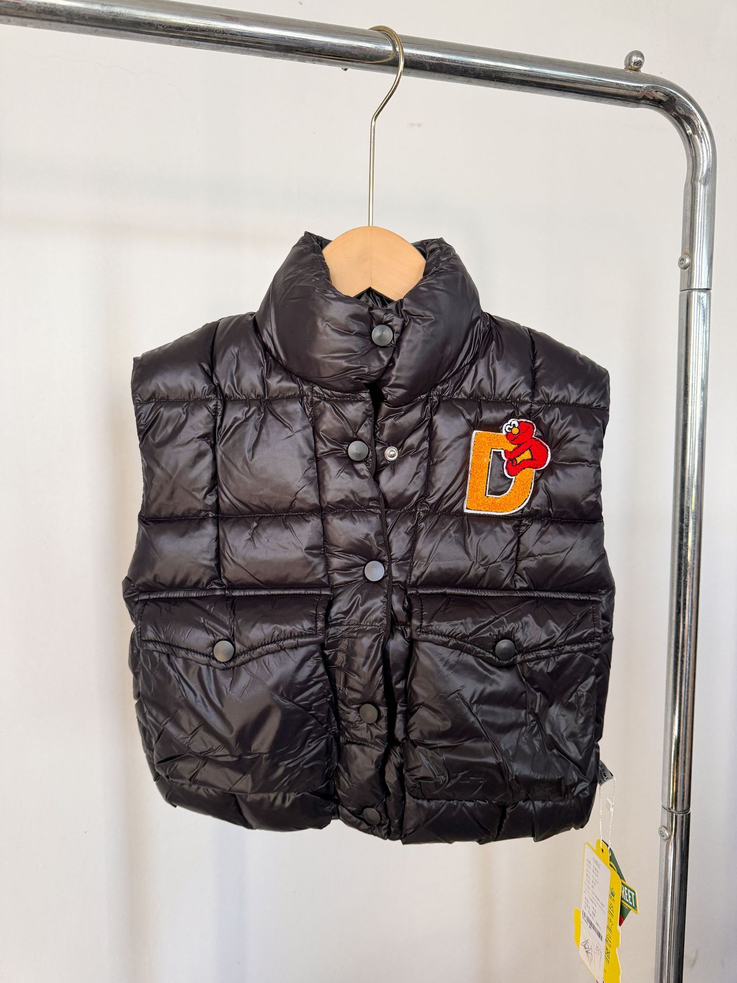 1514 chaleco de algodón negro 90 yardas