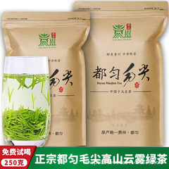 都雲毛尖 2025 新茶 本物の特級の若芽ほうじ茶 ルース貴州高山雲明前茶