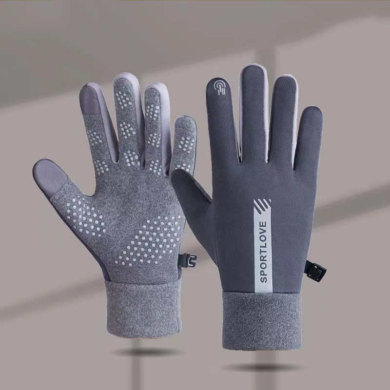 Nuevos guantes de invierno para ciclismo y esquí, guantes deportivos gruesos, cortavientos y cálidos, guantes de ciclismo antideslizantes con pantalla táctil para hombres y mujeres, venta al por mayor
