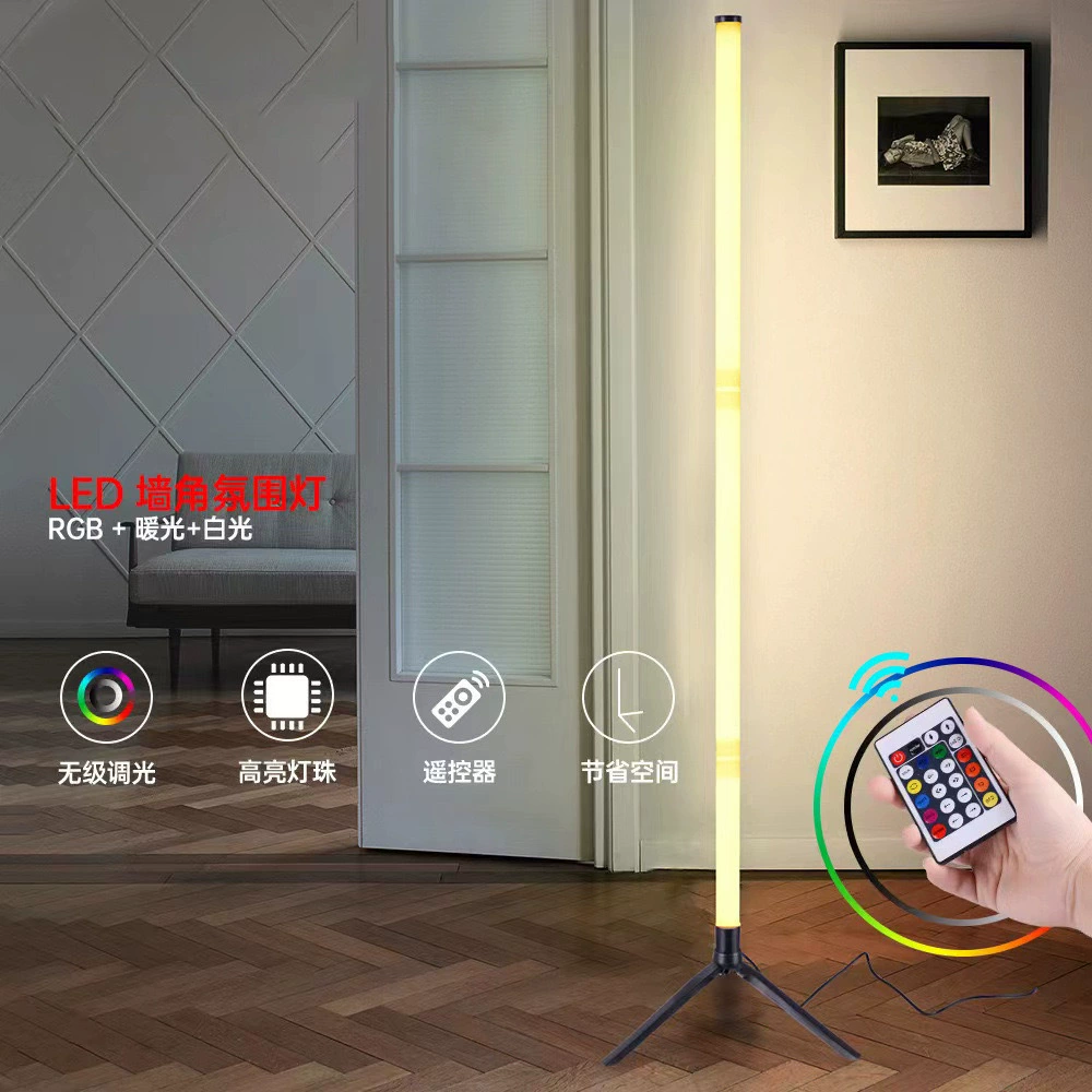 Новая модель трансграничной сети красный прямой эфир гостиная диван спальня пульт дистанционного управления угловой атмосферный свет светодиодный напольный декоративный свет ночной свет