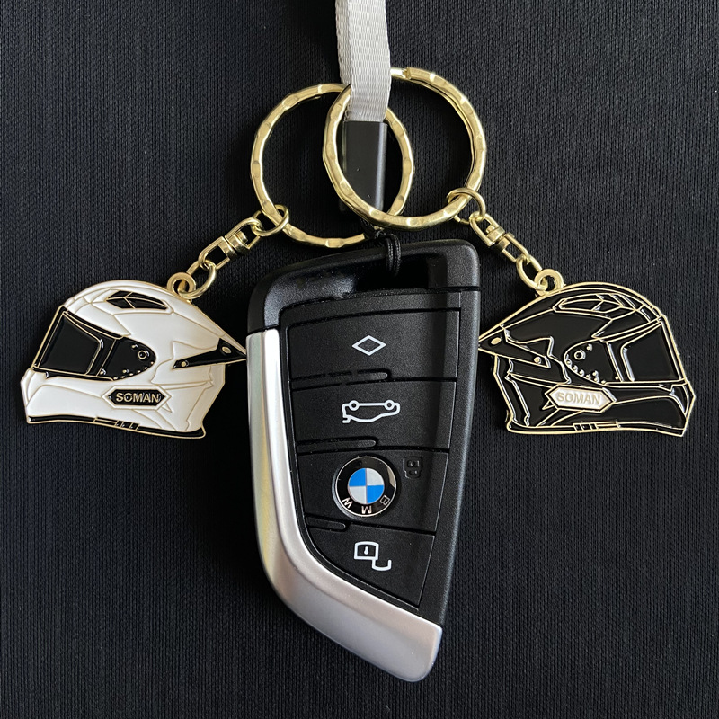 Soman Keychain Bottle Opener Accessories Unisex Jewelry Pendant Motorcycle Keychain Helmet Wine Opener