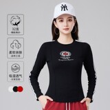 Осенняя спортивная базовая хлопковая футболка для спортзала, дорожный лонгслив, для бега