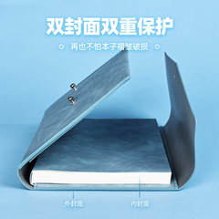 勤得利手包式筆記本A5三折包扣本子盒裝多功能插袋記事本印製LOGO