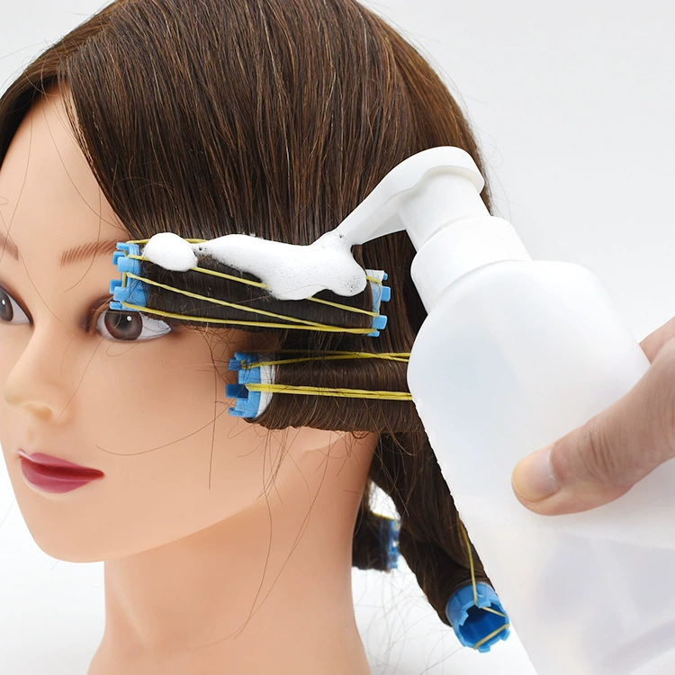Cold curling, plastic bottle for traveling, styling