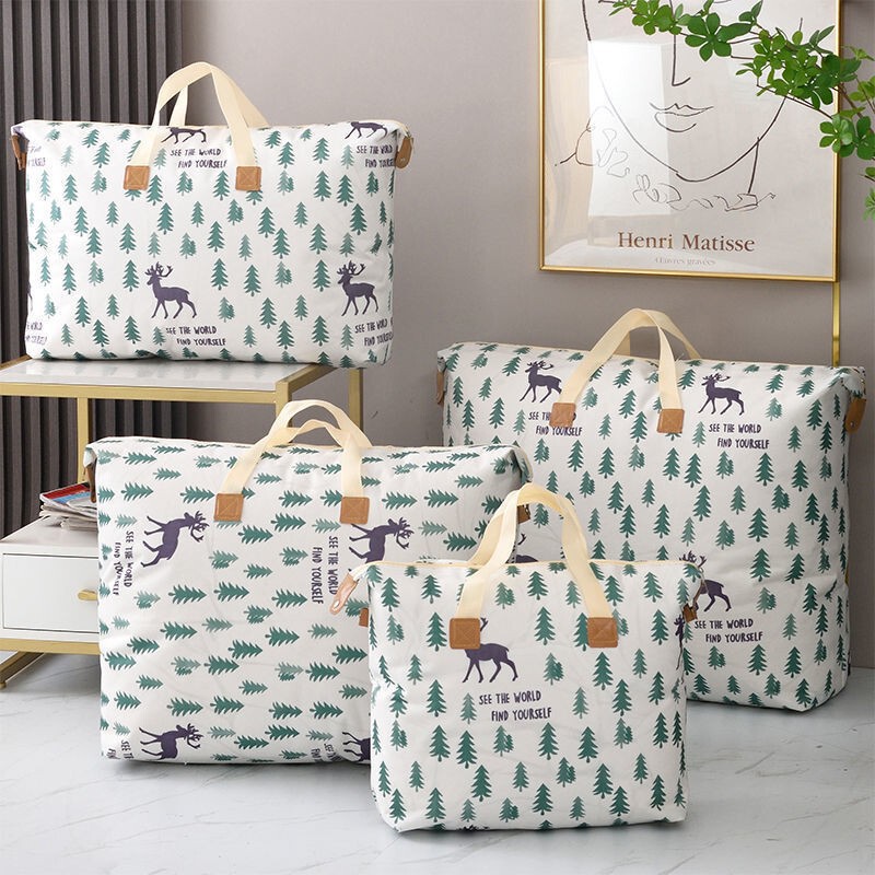 Non-Woven Storage Bag Thickened Moisture-Proof Quilt Large Capacity Household Moving Packing Clothing Quilt Organizing Bag Wholesale Non-Woven Storage Bag Thickened Moisture-Proof Quilt Large Capacity Household Moving Packing Clothing Quilt Organizing Bag Wholesale