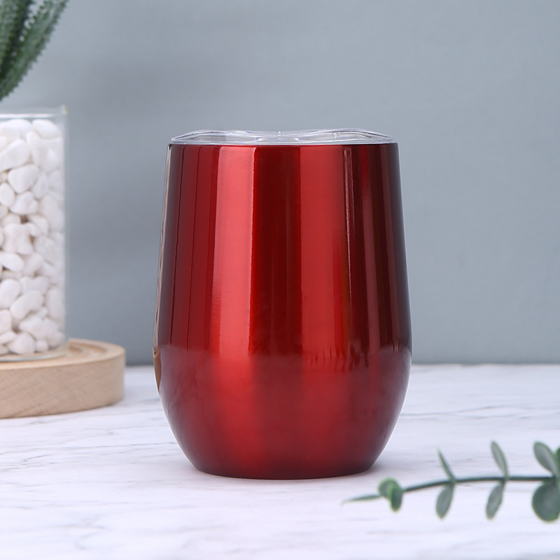 Inventario 304 taza de huevo de acero inoxidable de color sólido en forma de U mini taza de huevo doméstica de alto valor de visualización taza de aislamiento térmico puede logotipo