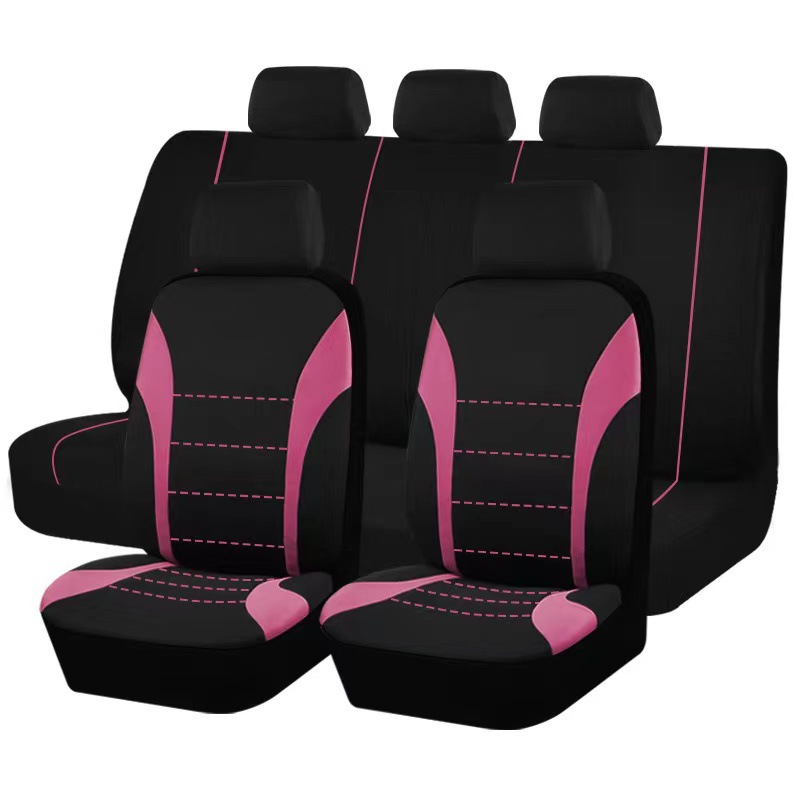 Single-Line Waistline Five-Seater 9-Piece Set of Export South American and North American General Car Seat Covers Cross-Border Europe, America and Mexico