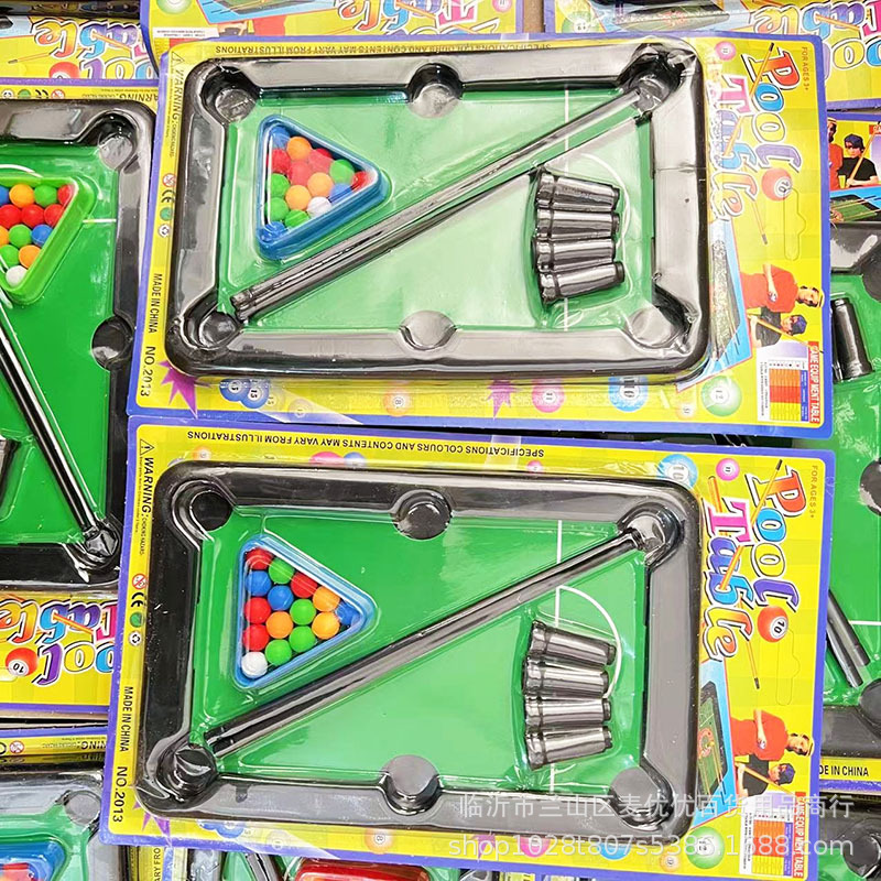 Mini Billiard Table Toys Children's Portable Simulation Billiard Toys Parent-Child Interactive Competition Two Yuan Department Store Wholesale