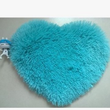 Cruz-Frontera en forma de corazón de lana de seda alfombra dormitorio amor piso estera mesita de noche pelusa-libre lindo hogar en forma de corazón
