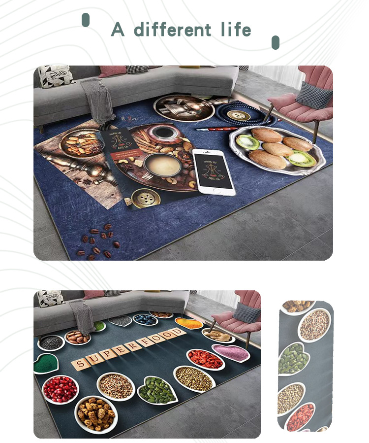 客厅地毯,创意地毯,地毯装饰,跨境地毯,地毯代发