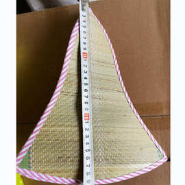 批发折叠草帽六片手工草编织农民遮阳帽钓鱼帽子户外垂钓渔夫帽