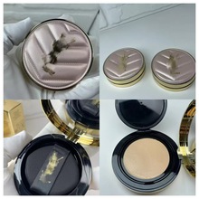 明通版大牌YS家高质量圣罗家粉色皮革气垫粉皮革气垫BB霜保湿外贸