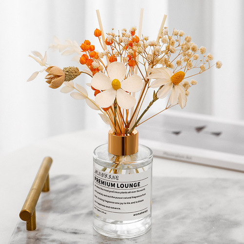 Fire-free aromatherapy essential oil home indoor eternal flower dried flower ornaments hotel home bedroom fragrance air freshener