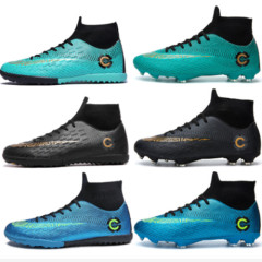 International Trade Football Shoes for Men, AG Pebble Tread, Children's Boys, Teenagers, Students, Training Shoes, Large Size
