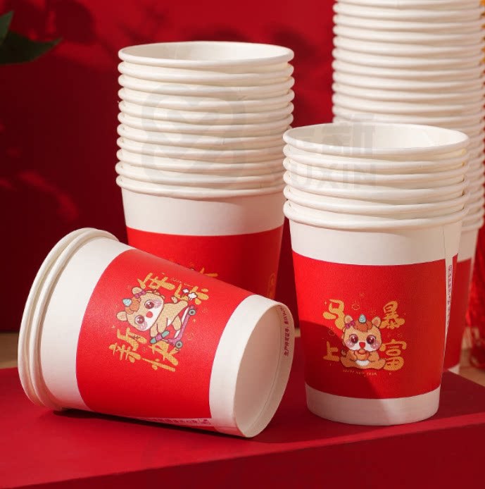 Vasos de fibra de bambú de calidad alimentaria, vasos de papel ecológicos para agua, vasos de fibra de bambú natural, paquete de 50, vasos de papel desechables para uso en la oficina.