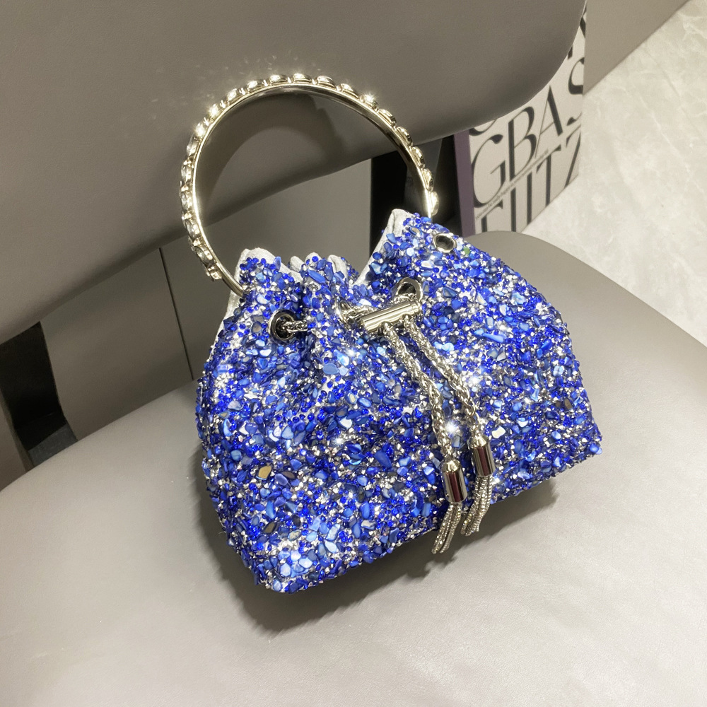 487g Weight String Closure Type Top Handle Strap Type Bucket Bag Bags Type Holiday, Shopping Occasion Polyester Material Solid Color Pattern All Seasons Season Women's Gender Streetwear Style Bucket Shape Medium Size Women's Medium Polyester Solid Color Streetwear Bucket String Bucket Bag 22