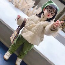 冬季女兒童棉服外套新款男中小童寶寶面包服洋氣韓版厚羽絨棉衣襖